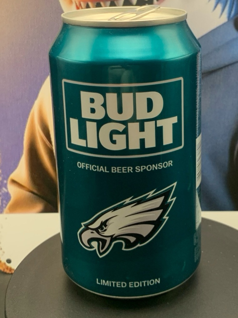 Vintage Beer Can Bud Light Budweiser Fly Eagles Fly Limited Edition Tab Empty